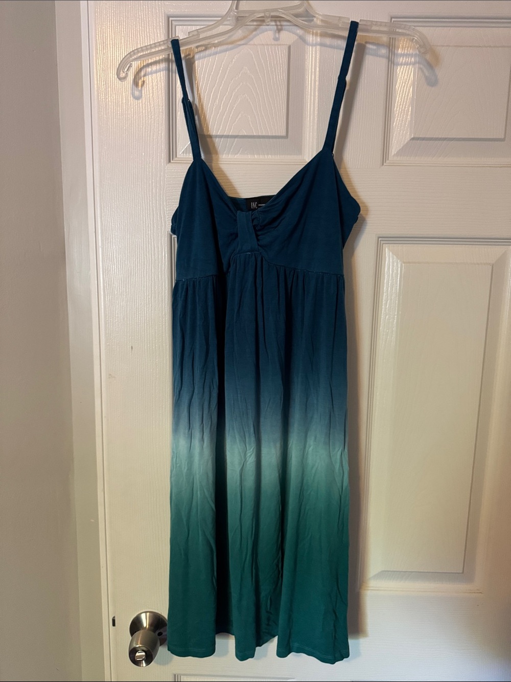 INC International Concepts Teal to Seafoam Ombre Midi Dress